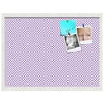 thumbnail image 2 of PinPix 27x20 Custom Cork Bulletin Board Purple Polka Dot Poster Board Has a Fabric Style Canvas Finish, Framed in Purple Polka Dot, by ArtToFrames (PinPix-504), 2 of 6