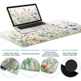thumbnail image 3 of Flower Mouse Pad Set Large Desk Matt for Desktop, Ergonomic Mouse Pad with Wrist Rest, Gaming Wrist Support Keyboard Mat Cup Coaster Set Cute Office Desk Decor Accessories, 3 of 13