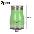 thumbnail image 2 of Salero y pimentero de acero inoxidable con fondo de cristal, accesorios de cocina modernos, 2 of 5