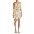 thumbnail image 4 of No Boundaries Juniors' Surplice Ruffle Front Dress, 4 of 5