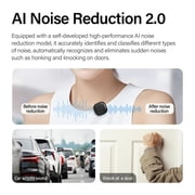 Mini Wireless Lavalier Microphone for iPhone iPad Android PC Tablets, AI Noise Cancelling, Magnetic Mic Podcast Microphone Live Equipment,Mini Lapel Mics for Video Recording, Vlog, TikTok