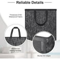 thumbnail image 3 of NPET Large Collapsible Laundry Basket with Reinforced Handles, PEVA Waterproof Storage Hamper for Clothes, Toys, Pillows, Blankets - Foldable Laundry Hamper for Bedroom, Bathroom, Laundry Room, Dorm, 3 of 8