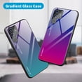 thumbnail image 3 of Gradient Tempered Glass Phone Case Cover For SAMSUNG S22 Ultra (Yellow-Pink), 3 of 9