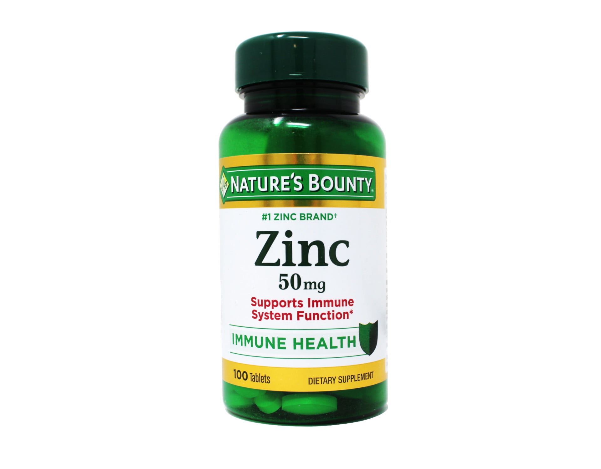 4 Pack - Nature's Bounty Zinc 50 mg Caplets 100 Each