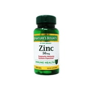Nature's Bounty Immune Health Zinc Caplets, 50 mg, 100 Ct