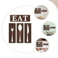 thumbnail image 2 of Wooden Fork Spoon Knife Sign Farmhouse Decor Wall Dining Room Eat Signs Kitchen Emblems Cupboard Art, 2 of 6