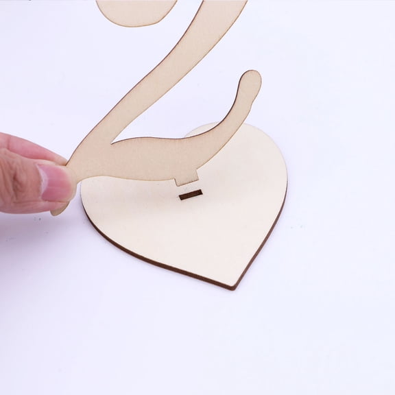 FELTECHELECTR Table Number Holders Simple Design Wood Seating Assignment Family Wedding 10pcs