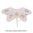 thumbnail image 3 of Petals Shaped Lace for Doll False Collar Ladies Shawl Wrap Detachable Embroidered Sunflower Mini Cape Clothes Accessorie, 3 of 8