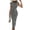 Black, variant on Womens Summer Maxi Dress Crewneck 1/4 Sleeve Bodycon Casual Sundress Striped Side Tie Knot Office Dress Multi-Color Available