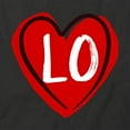 thumbnail image 2 of Lo T-Shirt | Love Romantic Black Tee Gift, 2 of 5