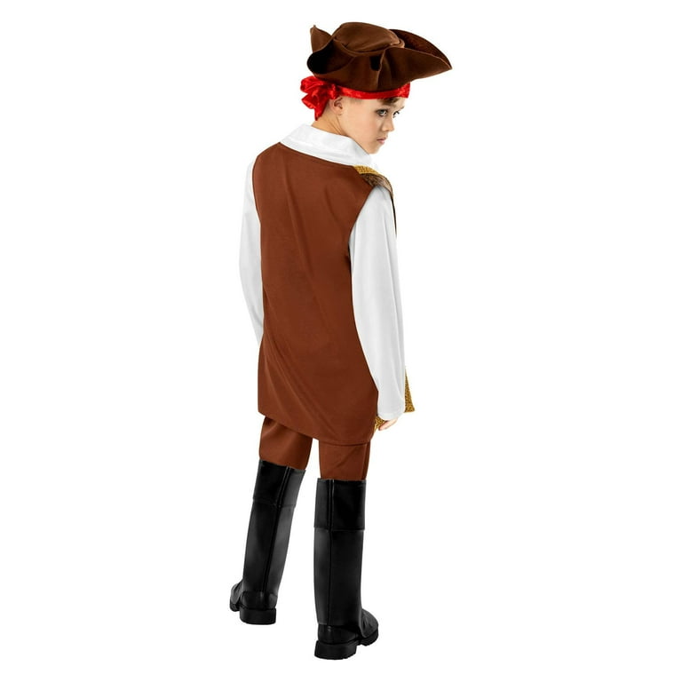 Kids Pirate Costume Hat Vest Boot Covers Belt Trousers Kids Pirate Costume Hat Vest Boot Covers Belt Trousers