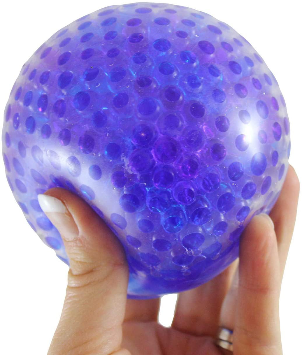 Free Shipping 2-Ball Super Squishy Blob Ball Squeeze Me Purple 