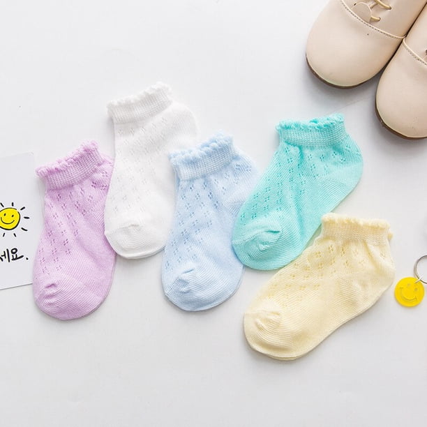5Pairs/lot 0-4Y Infant Baby Socks Baby Socks for Girls Cotton Mesh Cute Newborn Boy Toddler Socks Baby Clothes Accessories424-48m He Qiyong unisex