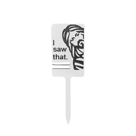 I Saw It Dog Poop Sign With Bag Holder Dog Sign Please Clean Up Your Pet Poop Yard Insert Sign Funny Dog Poop Warning Insert Sign