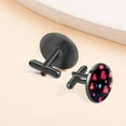 thumbnail image 6 of Valentine's Day Elegant Cufflink Set for Formal Attire, Made of Stainless Steel, Ideal for Weddings and Business Meetings, Includes Cufflinks and Shirt Clip, 6 of 6