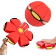 thumbnail image 1 of 1pcs，Magic Bouncing Ball, Magic Meta Ball, Dual Form Freely Switchable Magic Ball Toy with 3 Light, Suitable for Indoor & Outdoor Use.,red, 1 of 9