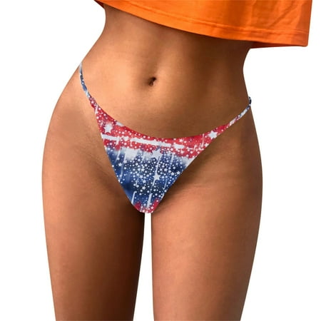 

eczipvz Underwear Women Womens Petite-Plus-Size Lace Microfiber Low-Rise Thong Panty Blue