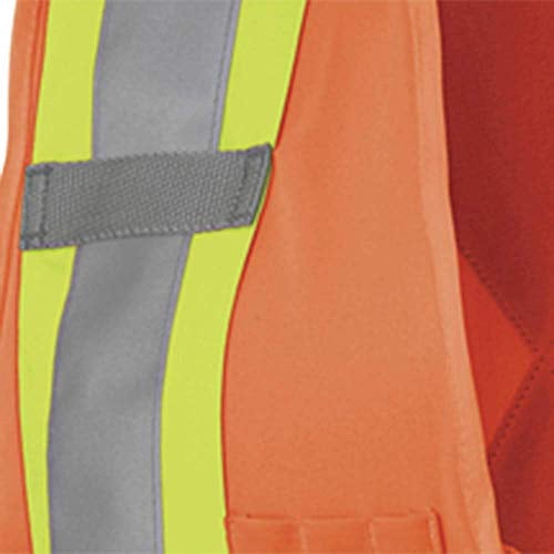 Pioneer Women's Custom Fit Hi-Vis Mesh Back Safety Vest  - Color:  Hi-Vis Orange  - Size: M