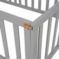 thumbnail image 4 of Twin Size Wood Daybed Frame with Fence, Gray, 4 of 10