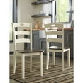 thumbnail image 2 of Signature Design by Ashley Woodanville Cottage Ladderback Dining Chair, Set of 2, Cream & Brown, 2 of 5