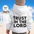 thumbnail image 2 of ZHOUCHANKIDS Sweatshirts Hoodies For Teen Girls Trendy Graphic Children's Alphabet Print Hooded Long Sleeved Hoodie Shirts Cute Pullover Sweater 4-5 Years, 2 of 5
