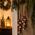thumbnail image 6 of Christmas Bells Hanging Decor Vintage Metal with Rope Bow Tree Door Decor, 6 of 7