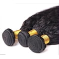 thumbnail image 3 of Kinky Straight Hair Wave Hair Extension/Weft, 100% Brazilian Virgin Remy Human Hair with Unprocessed Natural Black Color, Size 12" to 24"(1 Bundle 14"), 3 of 7