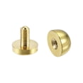thumbnail image 5 of 10x6mm Round Studs Rivet Brass Polished Brass Tone 10 Pack, 5 of 5