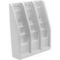 thumbnail image 3 of deflecto Multi-Tiered Desktop/Wall-Mount Literature Holders, 15 3/4w x 5d x 19 7/8h, Gray, 3 of 6