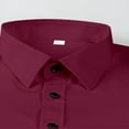 thumbnail image 3 of TINZ Chemise Extensible pour Homme Coupe Confort Décontractée Grande Taille Chemise Boutonnée Décontractée Douce et Respirante Chemise de Travail Formelle Chemise Habillée T-Shirt d'Extérieur Pyjama Barboteuse, 3 of 5