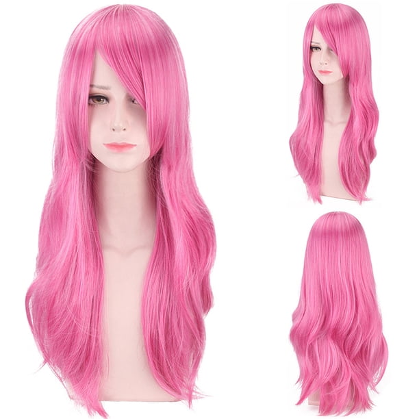 Peluca sintética larga para cosplay, 70 cm, con ondas suaves, 220 g