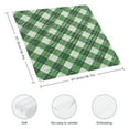 thumbnail image 3 of Shangniulu Cloth Napkins Dinner Table Napkins, Green Plaid Washable Reusable Polyester Napkins for Home Holiday Party Wedding 2 PCS, 3 of 7