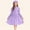 Purple, variant on OGLCCG Vintage Dresses for Girls Retro Long Puff Sleeve Front Bow Tie Midi Dress with Hat Button Up Elegant A-Line Party Holiday Dresses 8-13 Years