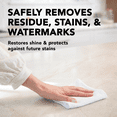 thumbnail image 3 of Weiman Granite Cleaner Polish and Protect 3 in 1 - 2 Pack - Streak-Free, pH Neutral Formula for Daily Use on Interior and Exterior Natural Stone w/ Microfiber Towel, 3 of 9