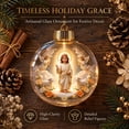 thumbnail image 2 of MYUNNIL Light Up Christmas Globe Ornaments, 3" Religious Clear Nativity Scene Hanging Ball Decoration with Built-In Warm LED Light, Cute Waterproof Seasonal Pendant for Tree Home Decor, 2 of 7