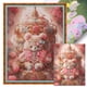 thumbnail image 1 of Hilo Algodón Ecológico Bordado Punto Cruz Con Oso Impreso 16 Quilates 50x65cm Color Rosa, 1 of 9