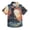 Lighthouse on Sea, variant on Small Short Sleeve Button Down Shirts Colorful City Building and Moon Casual Shirt 3-10 Years
