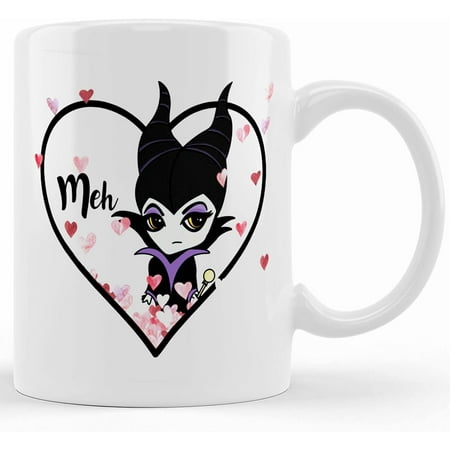 

Meh Maleficent Inspired Valentine s Day Mug Ceramic Novelty Coffee Mug Tea Cup Gift Present For Birthday Christmas Thanksgiving Festival 11oz Sarcasm With Sayings Mug