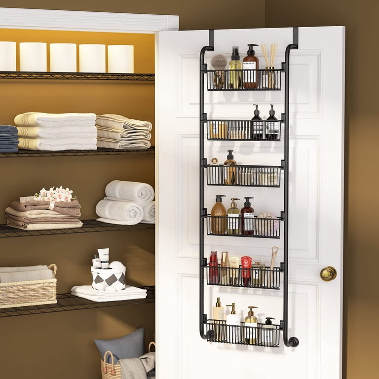 Aertyole 6-Tier Over the Door Pantry Organizer, Black photo 5