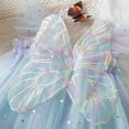 thumbnail image 6 of Baby Girl Outfit Mesh Tulle Flower Butterfly Embroidery Sleeveless Princess Dress 0 3 6 9 12 18 Months girls' special occasion dresses pink, 6 of 9