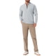 thumbnail image 2 of Suéter de punto de cuello alto para hombre INSPIRE CHIC, color sólido, con media cremallera, talla XL, gris claro, 2 of 6