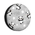 thumbnail image 1 of Fotbe Pandas Funda de Llanta de Repuesto con Estampado, Engrosada, Ajuste Universal para Jeep, Remolque, RV, SUV, Camión-16 inch, 1 of 6