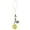 Yellow, variant on Stylish Green Clovers Phone Charm Sturdy Alloy Pendant For Keys Bags Good Luck Stylish Phone Strap Charm