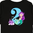 thumbnail image 4 of Inktastic Second Birthday Mermaid Girls Long Sleeve Toddler T-Shirt, 4 of 5