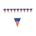 thumbnail image 2 of US Flag Banners Independence Day Decorations, Patriotic Stars and Stripes Polyester Bunting String, Red White Blue Yard Patio Party Porch Hanging Sign, Reusable Holiday Garden Festive Ornament, 2 of 6