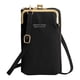 thumbnail image 2 of Bolsa Bolsos cruzados de cuero para mujer bolsos de hombro para teléfono para dama billeteras para niñas (negro) Likrtyny Para Estrenar, 2 of 6