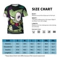 thumbnail image 4 of Cartoon Invader Zim T-Shirt for Men Novelty 3D Pritneted Casual Short Sleeve Tees Shirt Summer Street T Shirt Top, 4 of 7