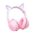 thumbnail image 1 of Auriculares RGB Light Low Latency 3.5mm AUX Cat Ear V5.1 Auriculares con cable para juegos Rosado, 1 of 8