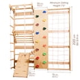 thumbnail image 7 of Wooden Swedish Ladder Wall Set – Kids Stall Bars for Exercises – Swedish Gymnastic Wall Gym – Playground, 7 of 7