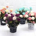 thumbnail image 3 of SPRING PARK 1Pc Artificial Flowers, Realistic Fake Flowers, Artificial Silk Flower Arrangement Home Wedding Party Furniture Decoration for Home Wedding, 3 of 7